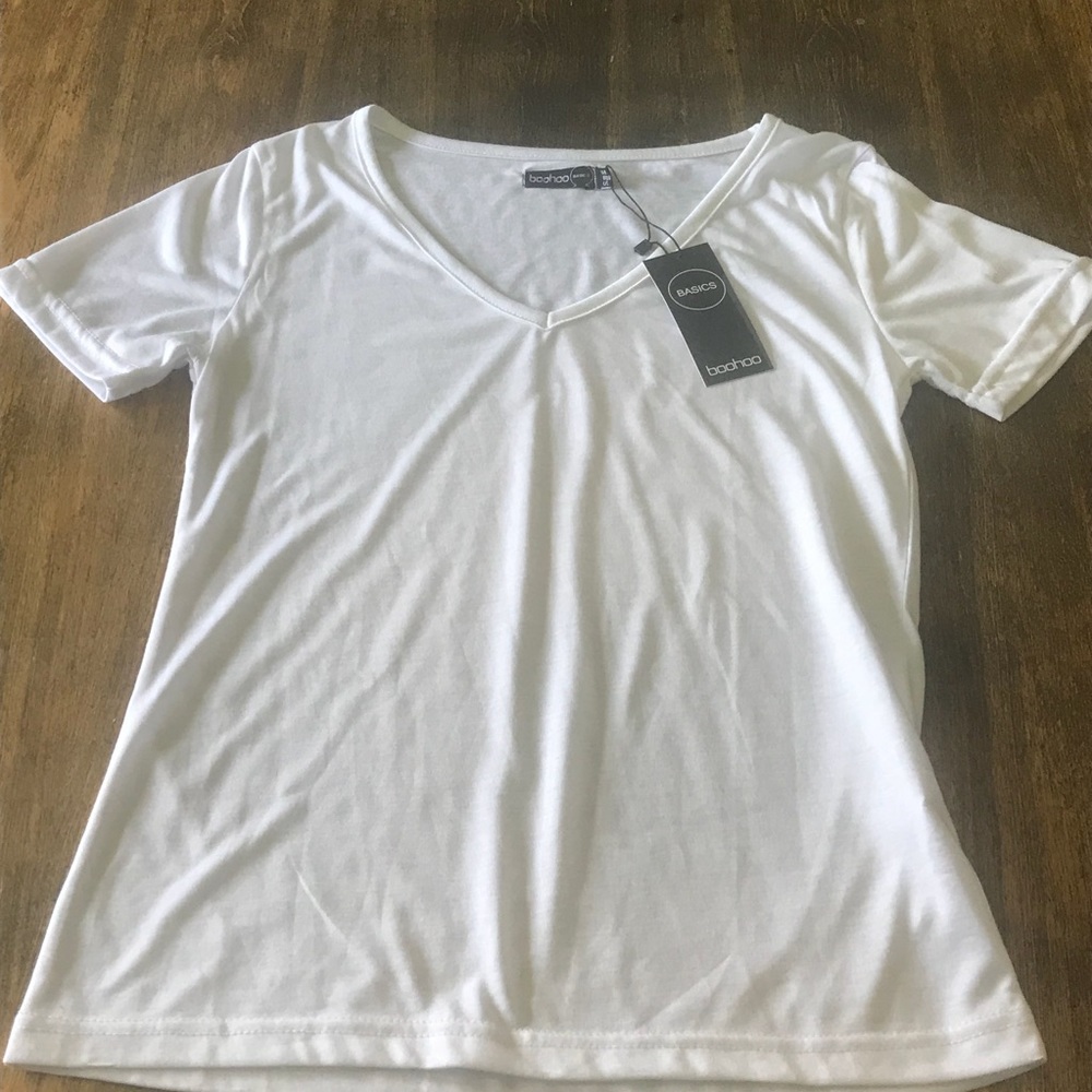 ASOS BooHoo Basic White Tank